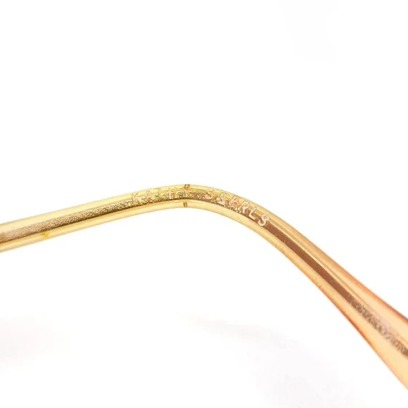 Vintage Drop Frame Glasses Gold Eyeglasses Mod 870 B Frames Only 52-18-140